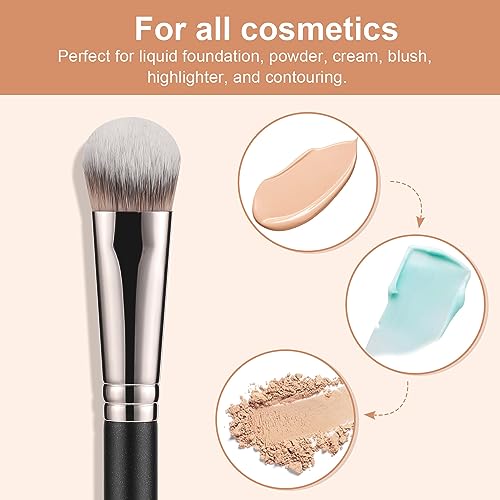TEOYALL Under Eye Concealer Brush - Cat Paw Angled Makeup Brush
