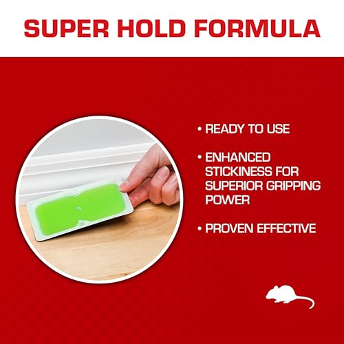 Tomcat Super Hold Mouse Glue Traps, Ready-to-Use Pest Control (48 Pack)