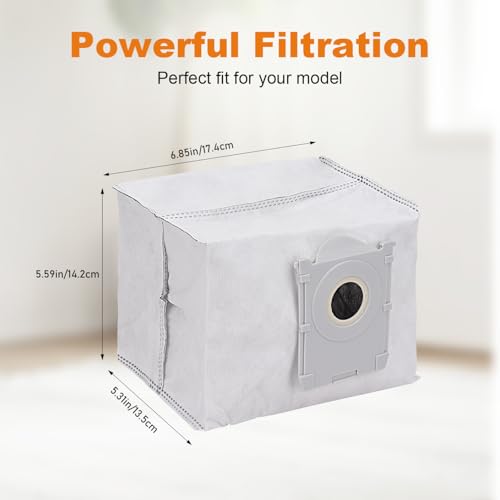 6-Pack ECOVACS DEEBOT X11 Pro Compatible Vacuum Bags - Disposable Dust Bags