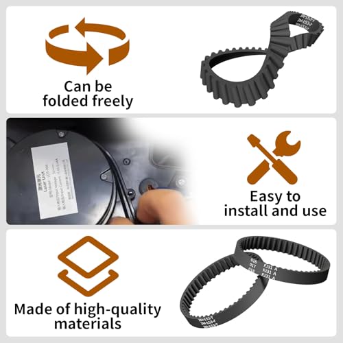 Replacement Vacuum Belts for Shark APEX & Vertex Ultralight, 2-Pack