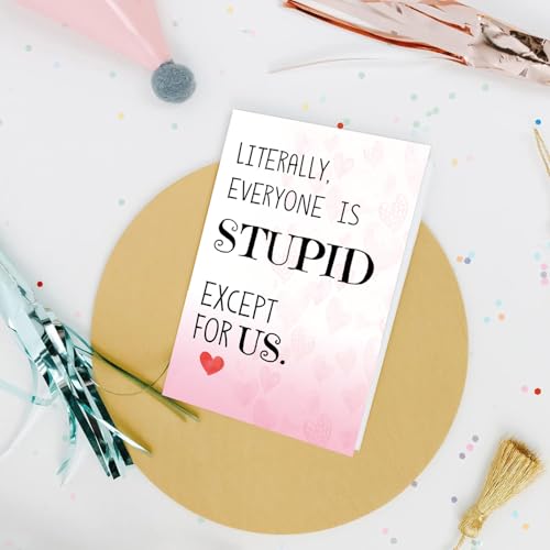 Funny Valentine's Day Card - Sarcastic Humor for Loved Ones