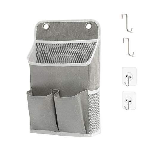 Hanging Wall Organizer with Pockets for Home & Office - Grey