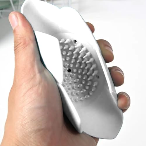 2-Pack Silicone Lotus Soap Holder with Drainage - White and Pink