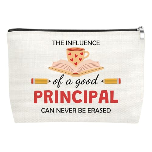 Principal Makeup Bag Cotton Linen Appreciation Gift for Women