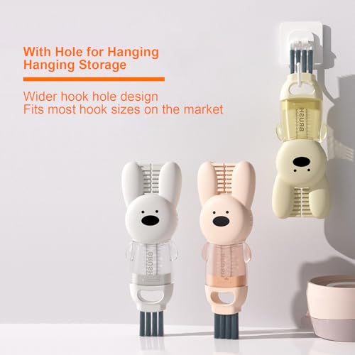 4-in-1 Multifunctional Cup Lid Cleaning Brush Set - 3 Pcs