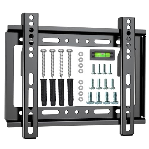 Fixed TV Wall Mount for 14-42 Inch TVs, Slim VESA Bracket