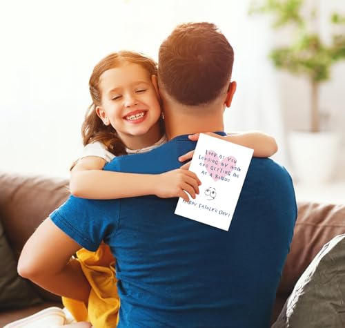 Funny Father's Day Card for Stepdad - 4x6 Card with Envelope