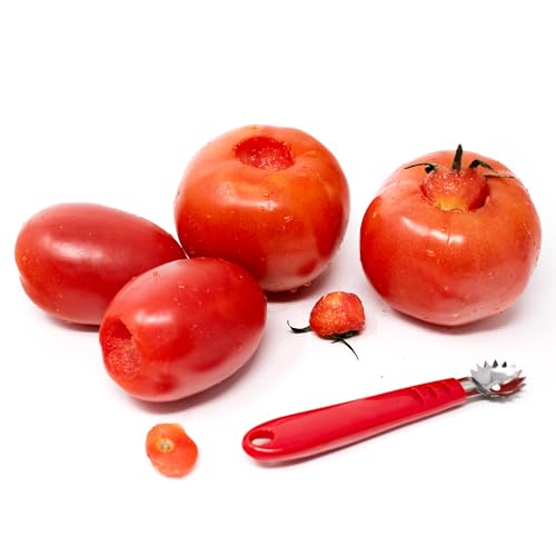 Norpro Stainless Steel Tomato & Strawberry Corer - Kitchen Tool for Canning & Food Prep