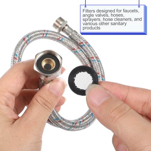 20 Pcs 0.3mm Thick Shower Head Filter Gasket Set - Leak-Proof Rubber Washers
