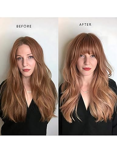 SHEDOWIG Chocolate Brown Clip-In Bangs with Temples Synthetic Hair