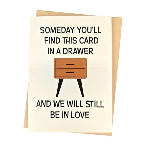 Funny Birthday Card for Husband & Boyfriend - 5x7 Inches