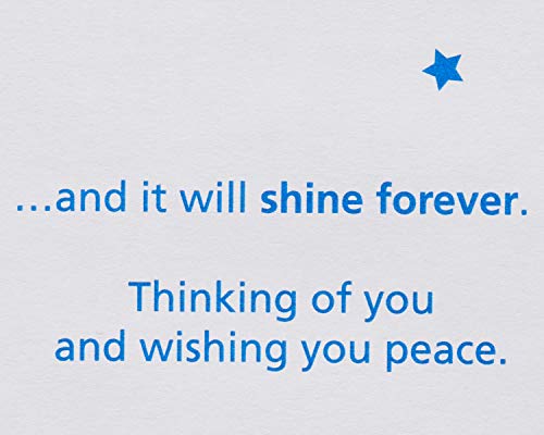 Sympathy Card - New Star Design with Peaceful Message