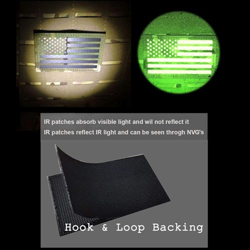 Infrared Reflective Camo Medical Tactical Patch with Hook and Loop 2x3.15