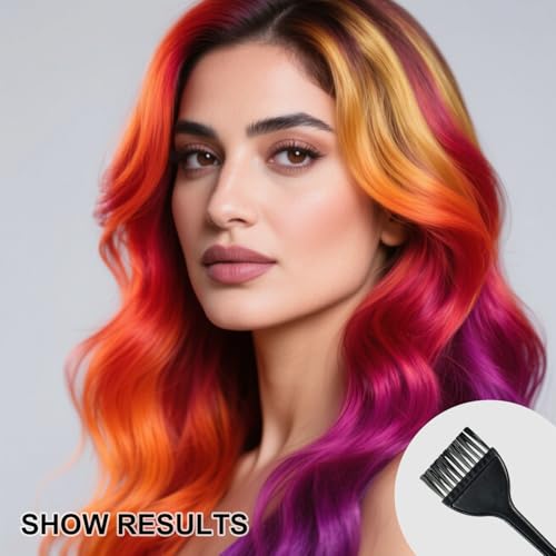 Hair Dye Brushes 6-Pack - Reusable Applicator Brushes for Salon and Home DIY