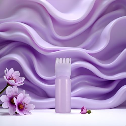 Root Comb Applicator Bottle for Hair Dye and Shampoo - 11oz Purple