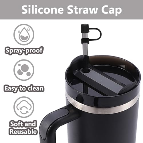 6PCS Silicone Straw Covers for Stanley Cup 30-40 oz Tumblers