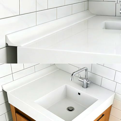 Water Barrier for Sink - Collapsible Silicone Shower Threshold