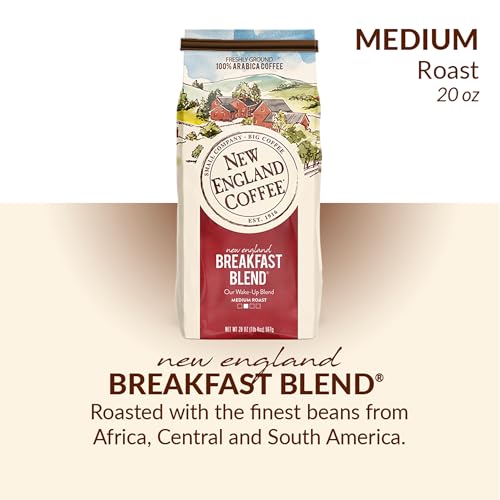 New England Coffee Breakfast Blend Medium Roast Ground Coffee - 20oz