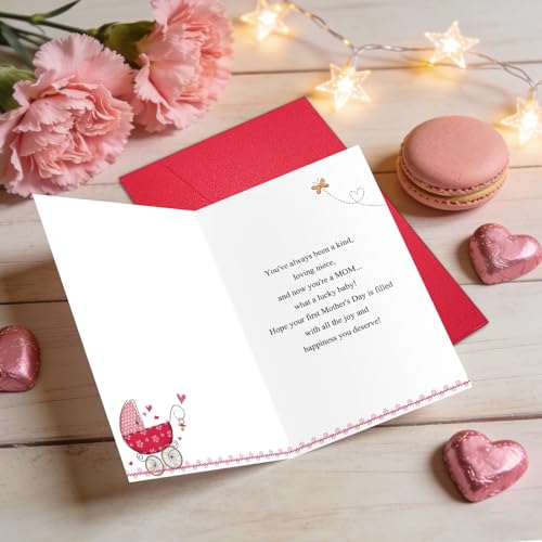 First Mother's Day Card for Niece | Heartfelt Gift from Aunt & Uncle