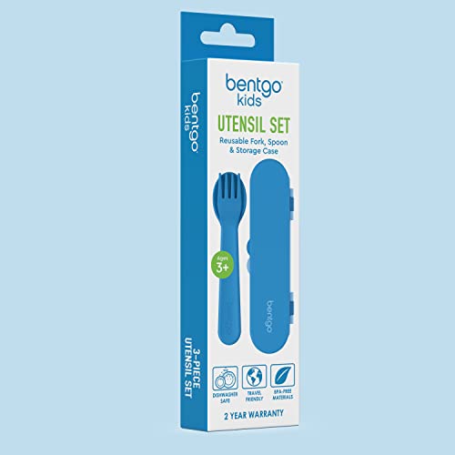 Bentgo Kids Reusable Utensil Set with Travel Case - Blue