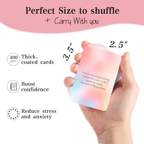Badass Affirmation Cards for Daily Motivation & Self-Care Gifts