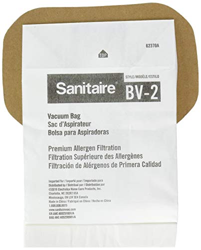 Sanitaire BV-2 Premium Paper Bags for SC412 Vacuum Pack of 5