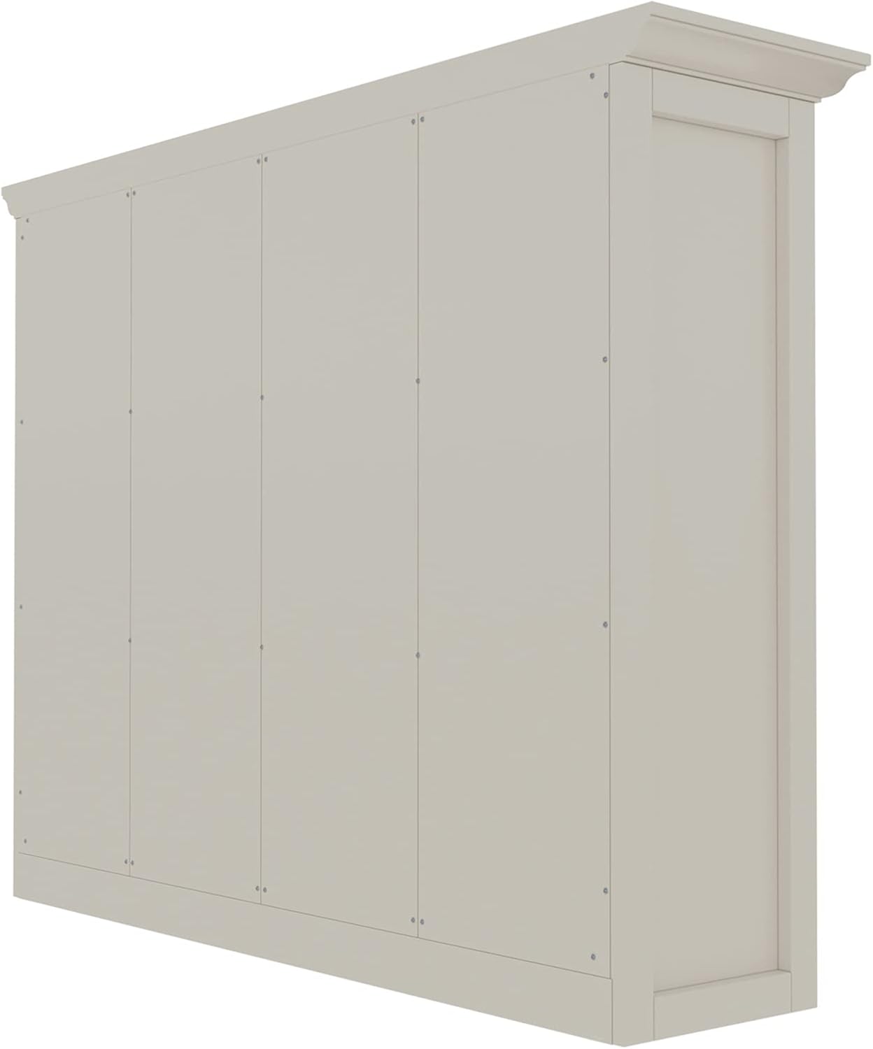 OSCHF Wooden Cube Bookcase - Modern 3-Tier Floor Standing Shelf Cabinet, 12-Cube Design in Warm White