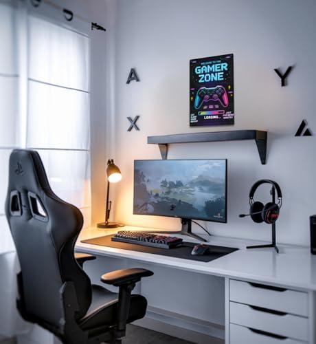 Gaming Wall Art Sign for Boys | Cool Gamer Room Decor