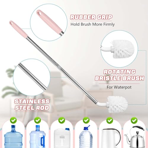 5 Gallon Water Jug Cleaning Brush Set - Flexible Bottle Cleaner