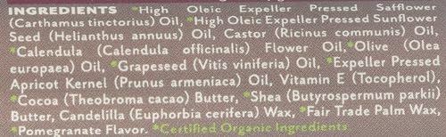 Soothing Touch Pomegranate Organic Vegan Lip Balm 0.25 oz