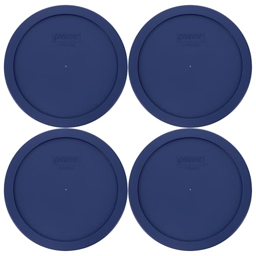 Pyrex Blue Food Storage Replacement Lids (4-Pack) - BPA-Free