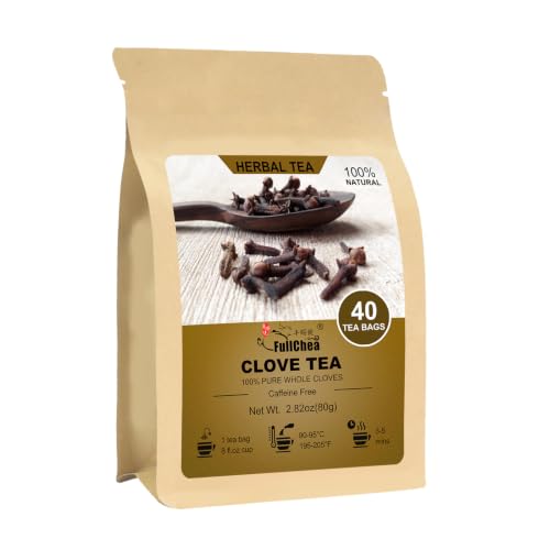 Clove Tea Bags - 40 Count, Premium Dried Clove Buds