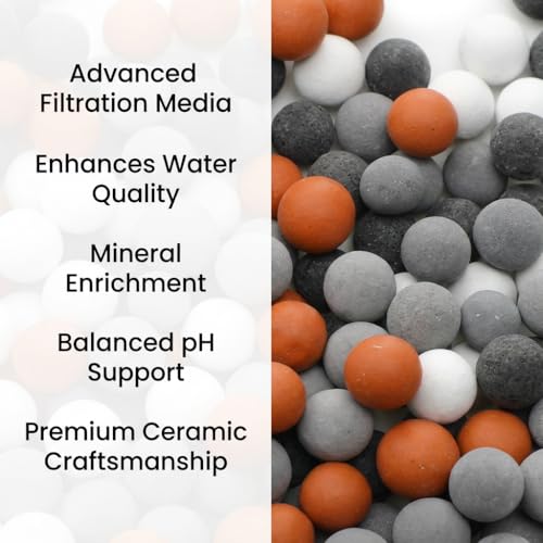 200g Mineral Shower Head Filter Beads Replacement for Water Softening & Purification