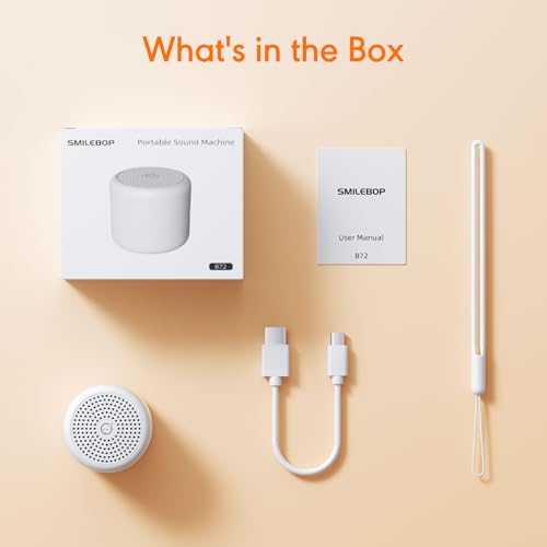 Portable White Noise Machine with 18 Soothing Sounds for Sleep