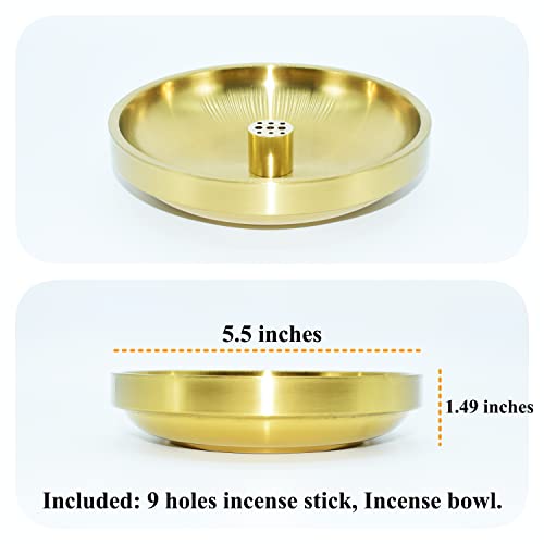 Stainless Steel Incense Burner for Palo Santo & Sage - 5.5"