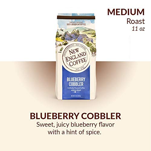Blueberry Cobbler Medium Roast Ground Coffee, 11oz Bag (Pack of 3)