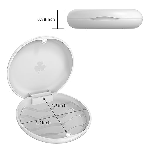 JJOVCE Orthodontic Mouthguard and Dental Retainer Case - White