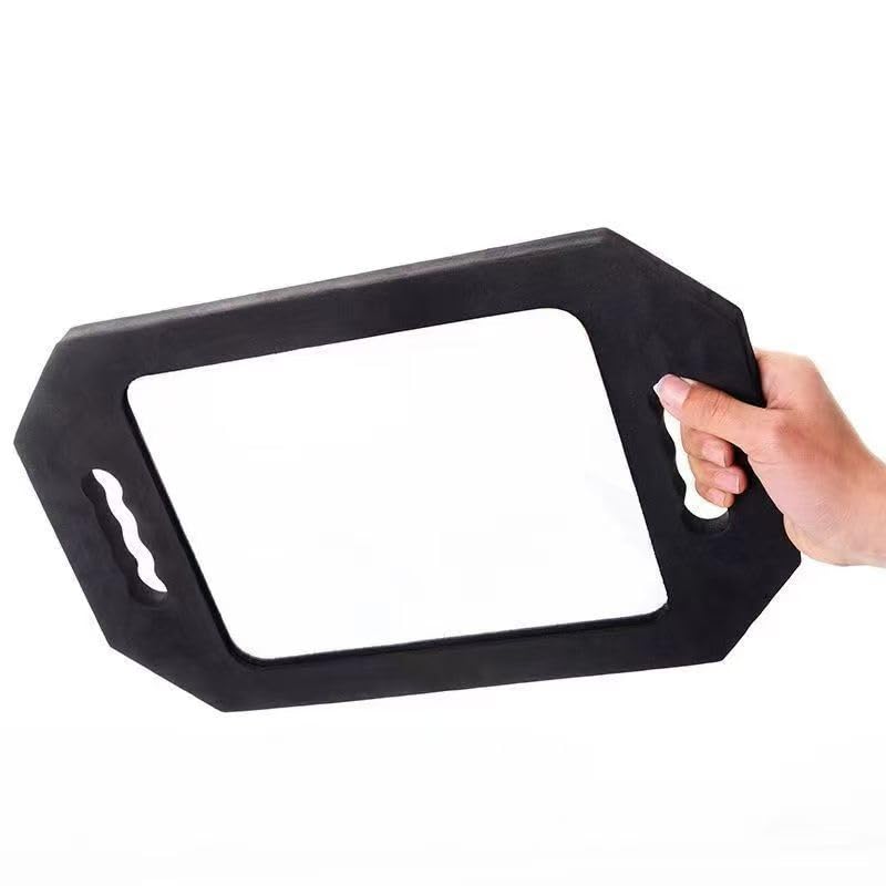 STRAMIOR Professional Barber Hand Mirror with Double Foam Handles