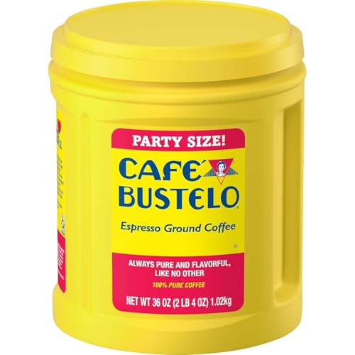 Café Bustelo Espresso Ground Coffee, Dark Roast - 36 Ounce Canister