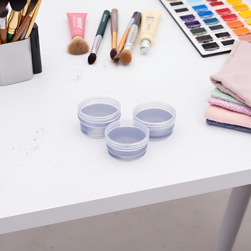 Transparent Plastic Cosmetic Jars 5g - 3 Pack Travel Sample Containers