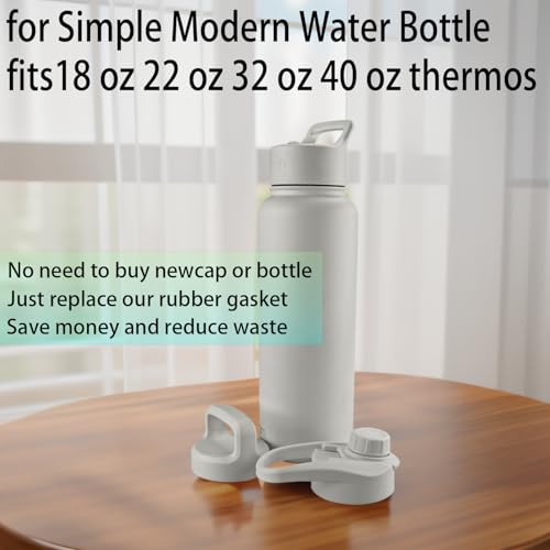 (8 Pack) ubber Seal Replacement for Simple Modern Summit Collection Water Bottle,Seal Gasket Compatible with Simple Modern Summit Collection 18in/22in/32in/40in Leak Proof Insulated Tumbler