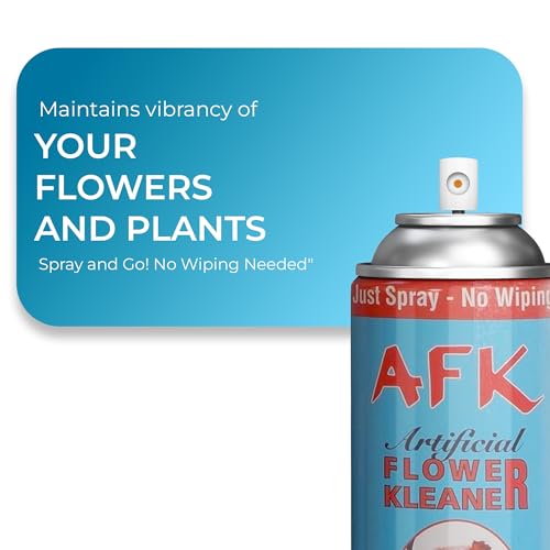 Silk Flower Cleaner Spray for Artificial Plants & Flowers - Dust Remover, Shine Enhancer, & No-Wipe Finish Treatment - Aerosol Spray for Fake Plants, Leaves & Décor