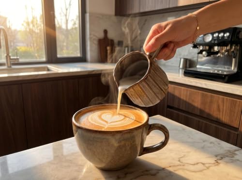 Ceramic Espresso Shot Cups with Handle - 200ML Dark Agate Red