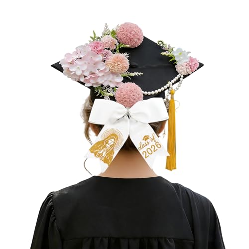 Our Lady of Guadalupe Graduation Cap Bow Decoration 2026