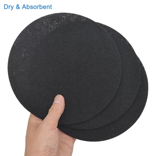 7.25-Inch Activated Charcoal Compost Filters, Round Replacement Bin Refills (3 Pack)