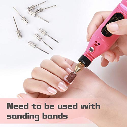 Rolybag 10-Piece Nail Drill Mandrel Bits 3/32 Inch Shank for Sanding Bands