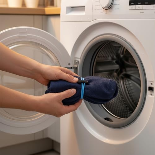 30-Pack Sock Clips for Laundry - Colorful Sock Organizers