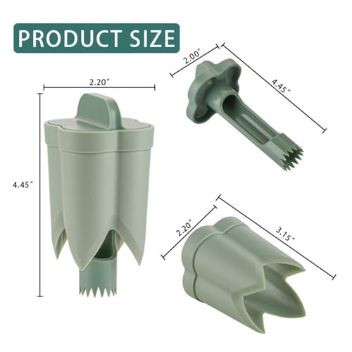 WROLEM 2-in-1 Pepper Corer and Seed Remover Tool for Bell Peppers and Jalapenos