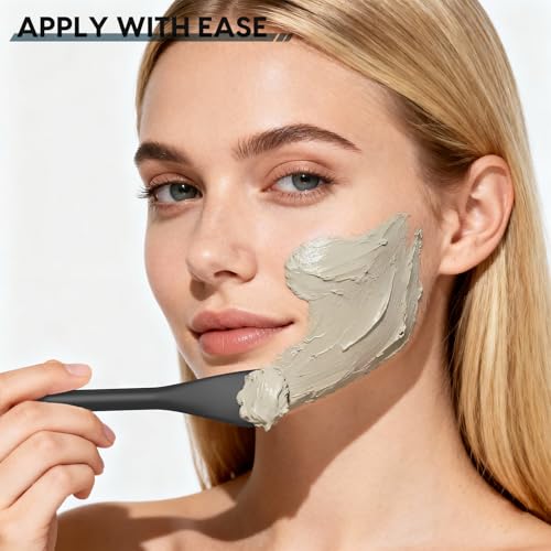 Silicone Facial Cleansing Brush - 2PC Double Ended Exfoliating Face Scrubber