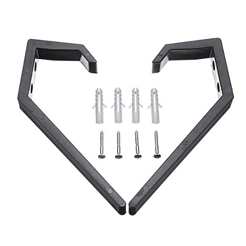 2-Pack Wall-Mounted Helmet Holders - Durable Plastic Hooks for Gear